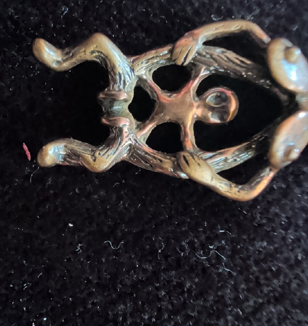 Handmade Tribal Fertility Idol Pendant - Picture 4 of 5